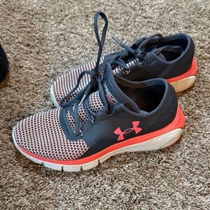 Under Armour Black and Red Running Shoes